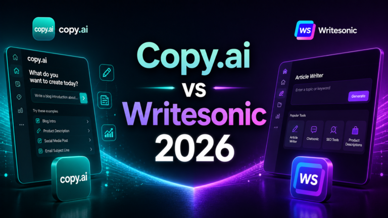 Copy.ai vs Writesonic 2026: Which AI Writing Tool Is Better?