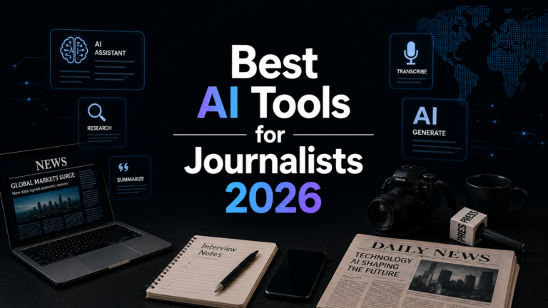 Best AI Tools for Journalists 2026: Ranked, Reviewed and Compared