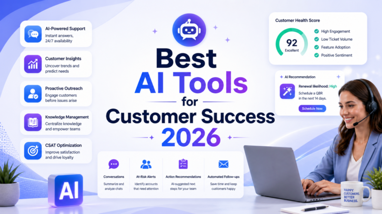 Best AI Tools for Customer Success 2026: Ranked, Reviewed and Compared
