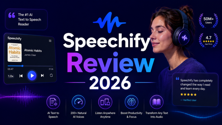 Speechify Review 2026: The Best Text-to-Speech App for Heavy Readers