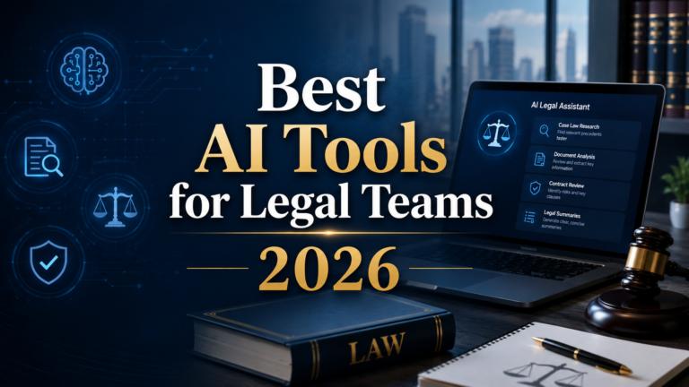 Best AI Tools for Legal Teams 2026: Ranked, Reviewed and Compared