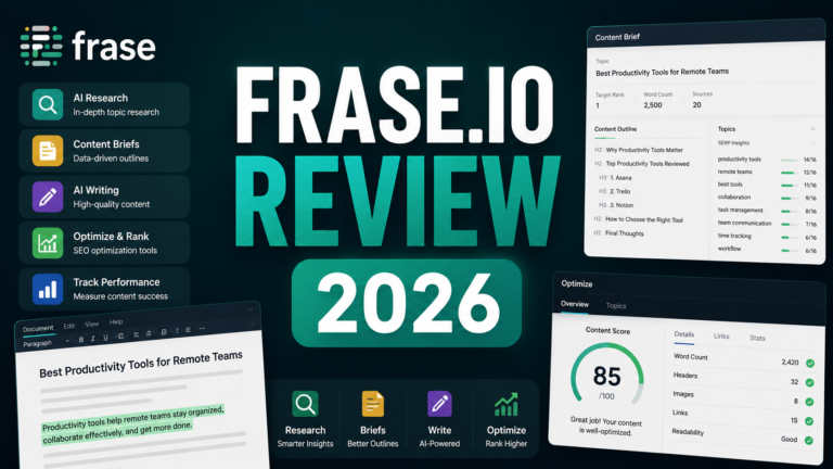 Frase.io Review 2026: Is It Still a Top AI SEO Content Tool?