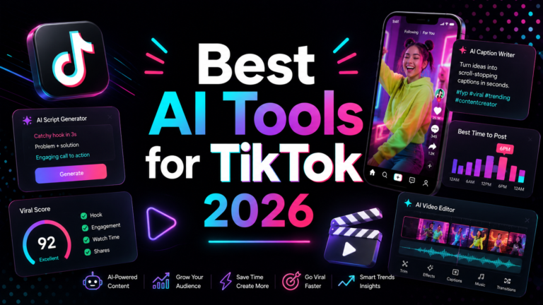 Best AI Tools for TikTok 2026: Grow Faster Without Burning Out
