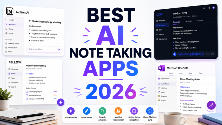 Best AI Note Taking Apps 2026: The Ones That Actually Organize Your Thoughts
