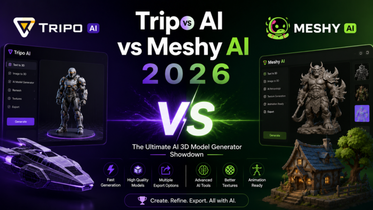 Tripo AI vs Meshy AI 2026: Which AI 3D Generator Actually Wins?