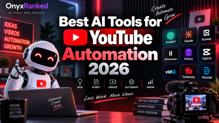 Best AI Tools for YouTube Automation 2026: Faceless Channels Made Easy